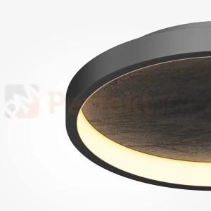 Lampa sufitowa kamienna czarny klosz plafon LED Orign 3000K 59.5cm Maytoni MOD311CL-L40B3K