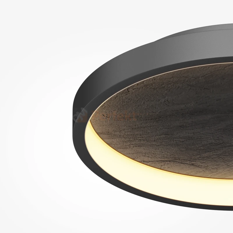 Lampa sufitowa kamienna czarny klosz plafon LED Orign 3000K 59.5cm Maytoni MOD311CL-L40B3K - 8