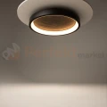 Lampa sufitowa kamienna czarny klosz plafon LED Orign 3000K 59.5cm Maytoni MOD311CL-L40B3K - 5