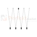 Lampa wisząca MORE EYE 7822 Nowodvorski Lighting czarny 4xGU10