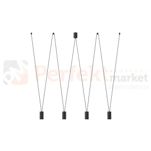 Lampa wisząca MORE EYE 7822 Nowodvorski Lighting czarny 4xGU10