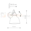 Kinkiet ścienny AMALFI 9154 Nowodvorski Lighting srebrny klosz szklany 1xE27 - 2