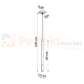 Lampa wisząca nowoczesna MOZAICA 1 czarny miedź SL.0888 Sollux - 4
