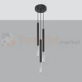 Lampa wisząca designerska MOZAICA 3P czarna chrom SL.0887 Sollux - 2