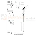 Lampa wisząca designerska MOZAICA 3P czarna chrom SL.0887 Sollux - 5