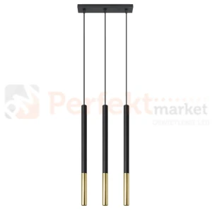  Lampa wisząca MOZAICA 3L czarno złota SL.0892 Sollux