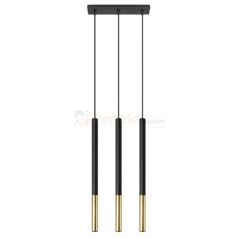  Lampa wisząca MOZAICA 3L czarno złota SL.0892 Sollux - 8