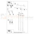  Lampa wisząca MOZAICA 3L czarno złota SL.0892 Sollux - 5