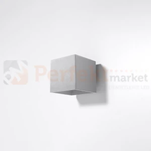 Kinkiet ścienny CUBE kostka G9 QUAD 1 szary