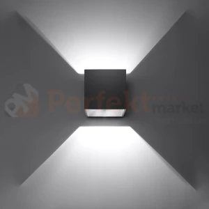 Kinkiet ścienny Cube kostka G9 Quad 1 czarny