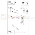 Oprawa spot kinkiet LED G9 Penne czarny 20 cm - 5