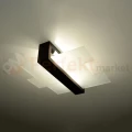 Lampa drewniana sufitowa plafon Feniks 2 Wenge