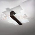 Lampa drewniana sufitowa plafon Feniks 2 Wenge - 3