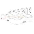 Lampa drewniana sufitowa plafon Feniks 2 Wenge - 4