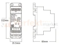 MiBoxer odbiornik strefowy na szynę TH do taśm LED 5w1 MONO/CCT/RGB/RGBW/RGB+CCT 12-48V max 12A WiFi (Tuya, Alexa, Google Assistant) TW5 perfekt market olsztyn