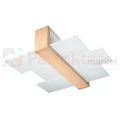 Lampa drewniana sufitowa plafon Feniks 2 naturalne drewno - 2
