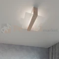 Lampa drewniana sufitowa plafon Feniks 2 naturalne drewno - 8