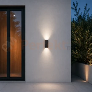Kinkiet zewnętrzny elewacyjny LED RIXOS 6W CCT 45° IP65 czarny