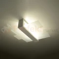 Lampa drewniana sufitowa plafon Feniks 2 biały