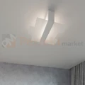 Lampa drewniana sufitowa plafon Feniks 2 biały - 8