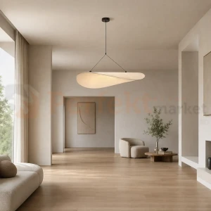 Lampa wisząca OMBRA 32W CCT 80cm papier DuPont z pilotem