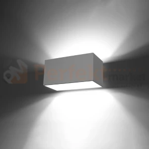 Kinkiet podwójny QUAD MAXI biały Sollux SL.0525