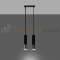 Lampa wisząca LOOPEZ 2 czarny chrom SL.0941 Sollux