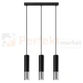 Lampa wisząca nowoczesna LOOPEZ 3L czarna chrom SL.0942 Sollux - 2