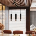 Lampa wisząca nowoczesna LOOPEZ 3L czarna chrom SL.0942 Sollux - 7