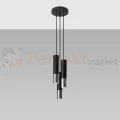 Lampa wisząca nowoczesna LOOPEZ 3P czarna chrom SL.0943 Sollux