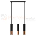 Lampa wisząca nowoczesna LOOPEZ 3L czarny miedź SL.0948 Sollux - 2