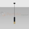 Lampa wisząca LOOPEZ 1 czarno złota tuba SL.0952 Sollux - 2