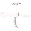 Lampa wisząca LOOPEZ 1 czarno złota tuba SL.0952 Sollux - 4