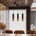 Lampa wisząca LOOPEZ 1 czarno złota tuba SL.0952 Sollux - 7