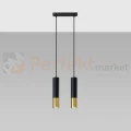 Lampa wisząca nowoczesna LOOPEZ 2 czarno złota loft SL.0953 Sollux - 3