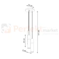 Lampa wisząca PABLO 3P biała drewno Sollux SL.1013 - 4