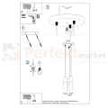 Lampa wisząca PABLO 3P biała drewno Sollux SL.1013 - 5