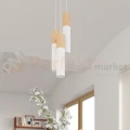 Lampa wisząca PABLO 3P biała drewno Sollux SL.1013 - 8
