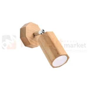 Kinkiet drewniany regulowany spot ZEKE dąb SL.1028 Sollux
