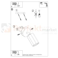 Kinkiet drewniany regulowany spot ZEKE dąb SL.1028 Sollux - 5
