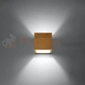 Nowoczesny kinkiet drewniany Quad lampa ścienna