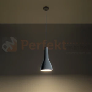 Lampa wisząca betonowa Sollux Empoli 1xE27 SL.0280 IP20 - biała