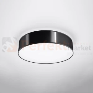 Nowoczesna Okrągła Lampa sufitowa Plafon Arena 45 Czarny