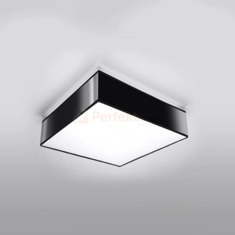 Nowoczesna Kwadratowa Lampa sufitowa Plafon Horus 35 Czarny - 8