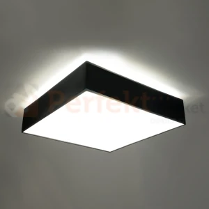 Nowoczesna Kwadratowa Lampa sufitowa Plafon Horus 45 Czarny