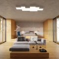 Nowoczesna Kwadratowa Lampa sufitowa Plafon Horus 45 Biały - 6