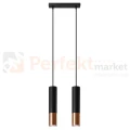 Lampa wisząca LOOPEZ 2 czarna + miedź SL.0947 Sollux - 2