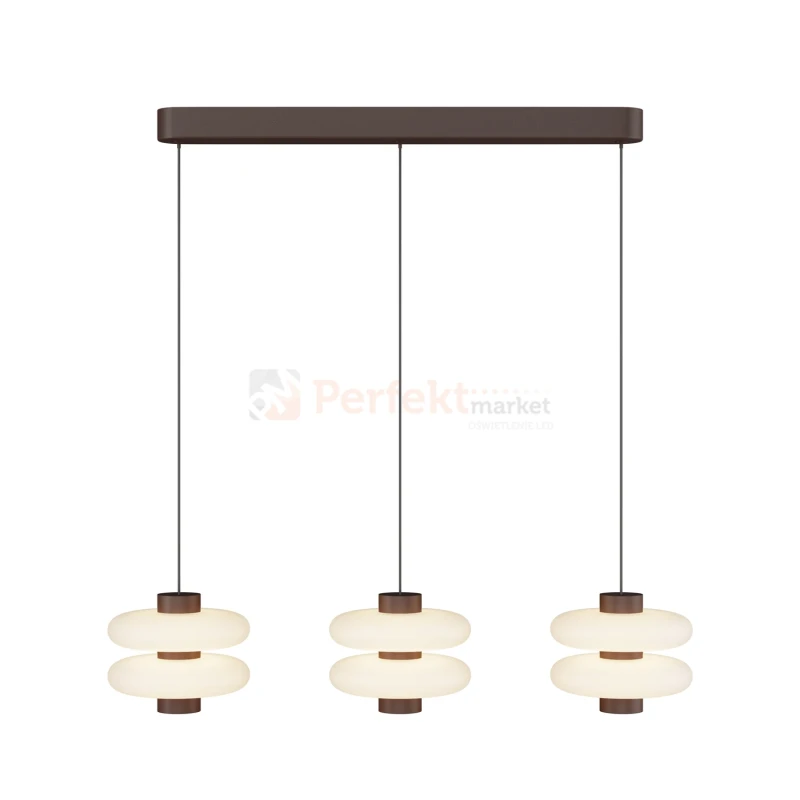 Nowoczesna lampa wisząca NUVEM brązowa szklane klosze LED 3000K Maytoni MOD497PL-L23BRK - 6