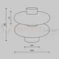 Lampa stołowa Nuvem brązowa LED 3000K Maytoni MOD497TL-L8BRK - 6