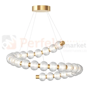 Lampa wisząca Amulet złota szklane kule metal LED 3000K Maytoni